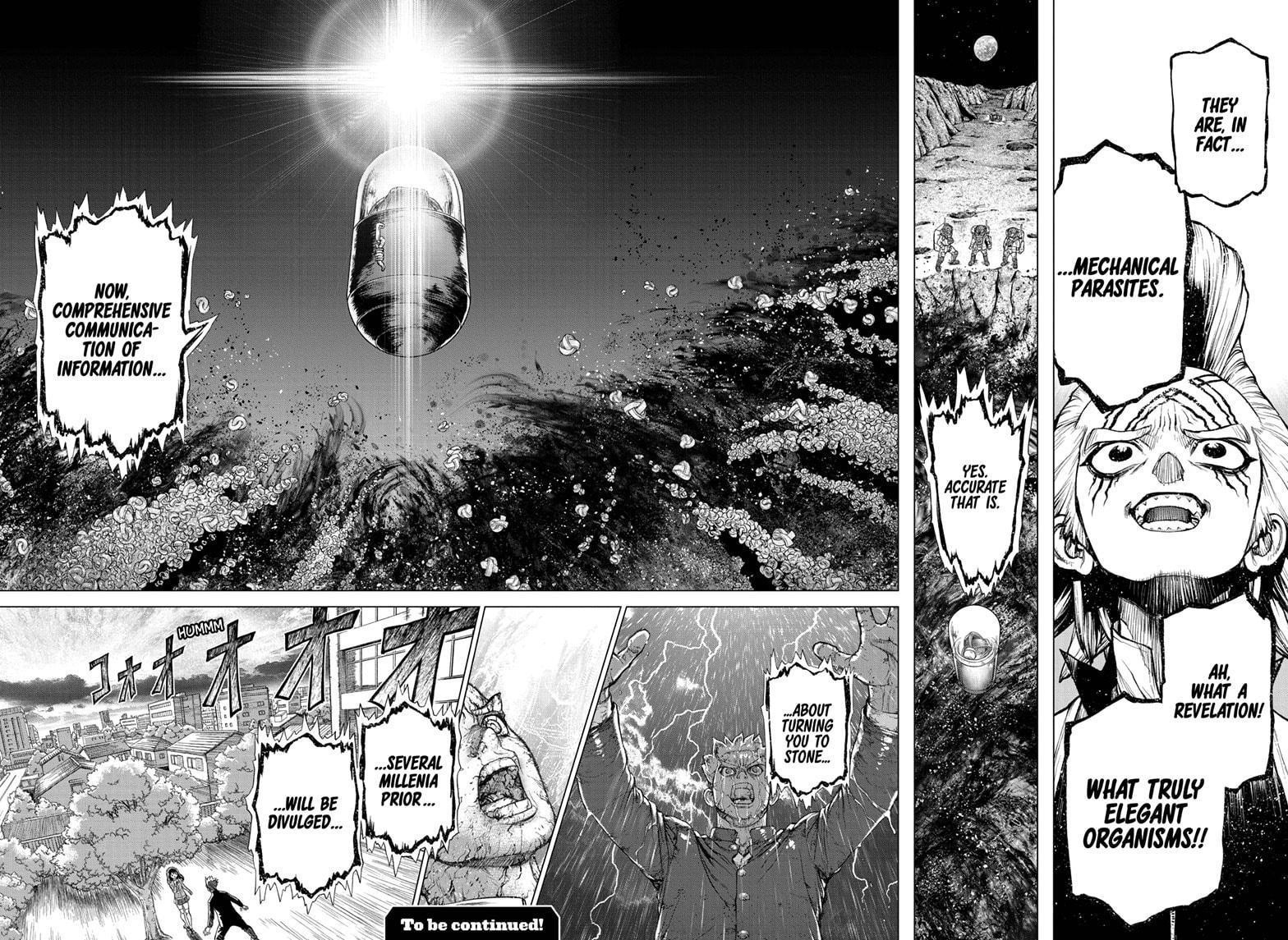 Dr. Stone Manga Chapter 228 page 16 - Life Stone scene