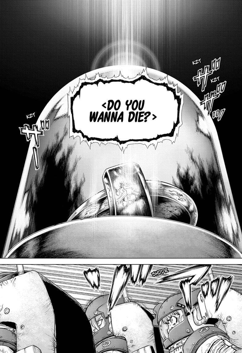 Dr. Stone Manga Chapter 228 page 8 - Life Stone scene