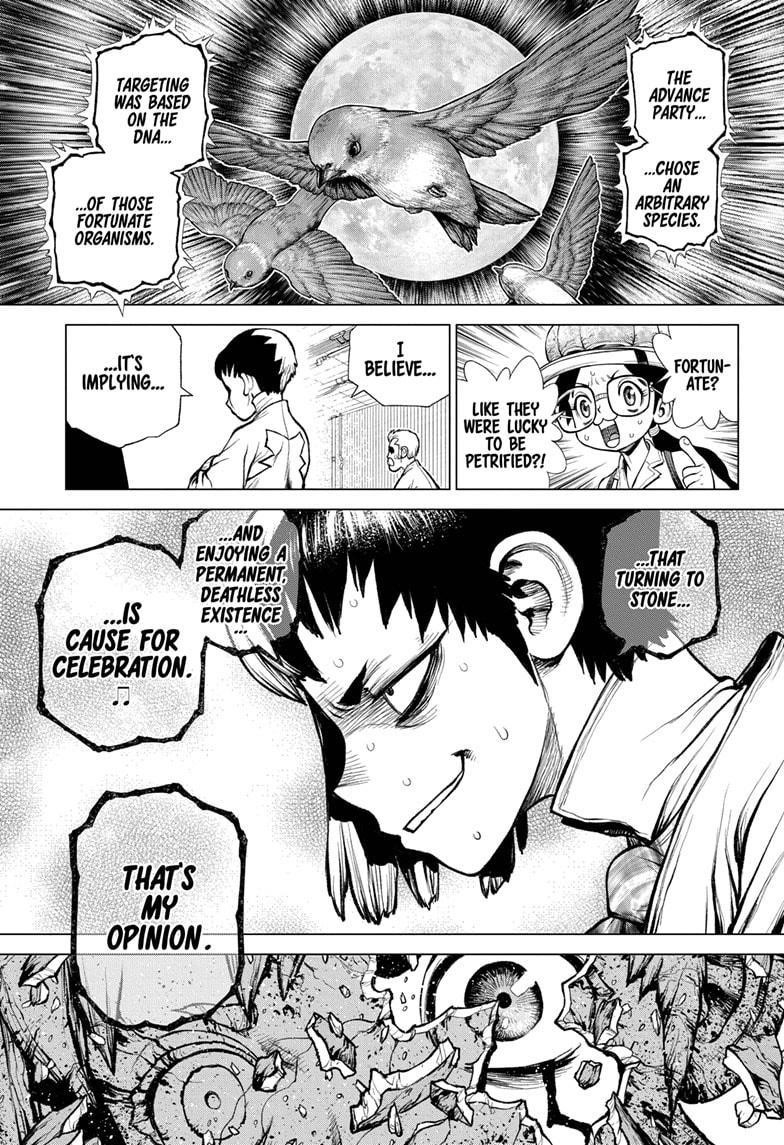Dr. Stone Manga Chapter 229 page 5 - Why-Man scene