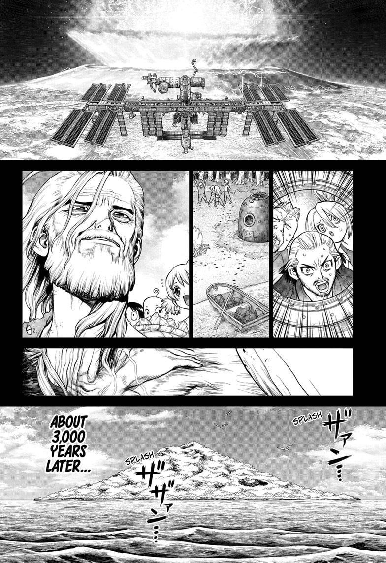 Dr. Stone Manga Chapter 229 page 9 - Why-Man scene