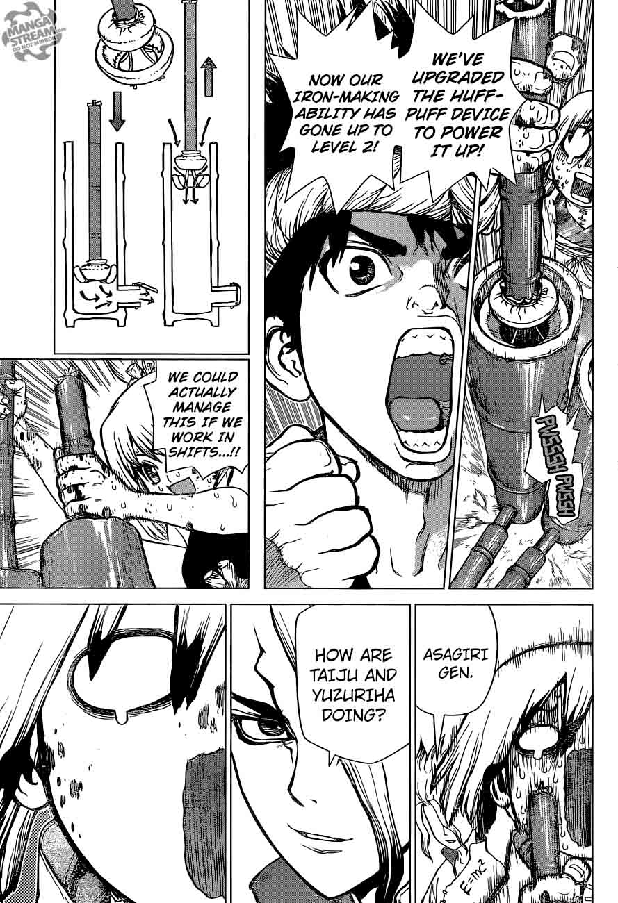 Dr. Stone Manga Chapter 23 page 12 - The Smooth Talker scene