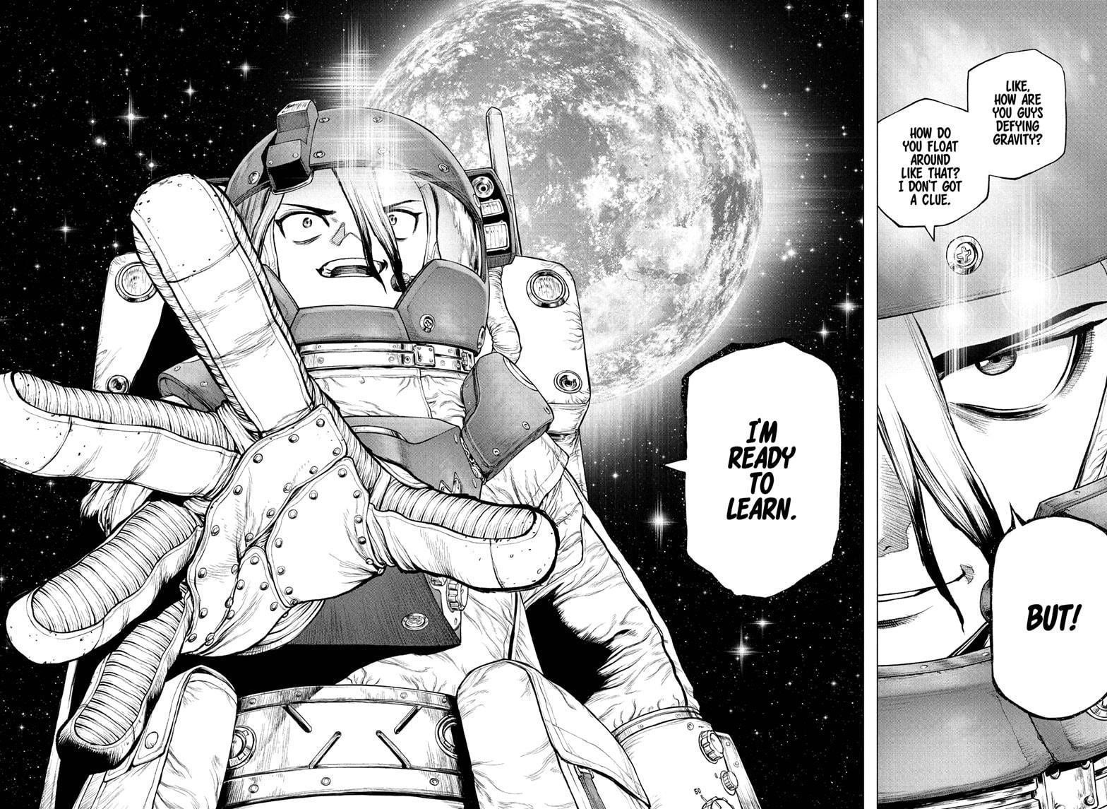 Dr. Stone Manga Chapter 230 page 12 - Human scene