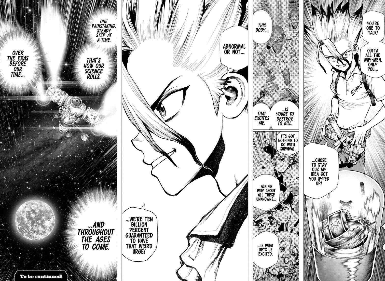 Dr. Stone Manga Chapter 231 page 18 - A Future To Get Excited About scene