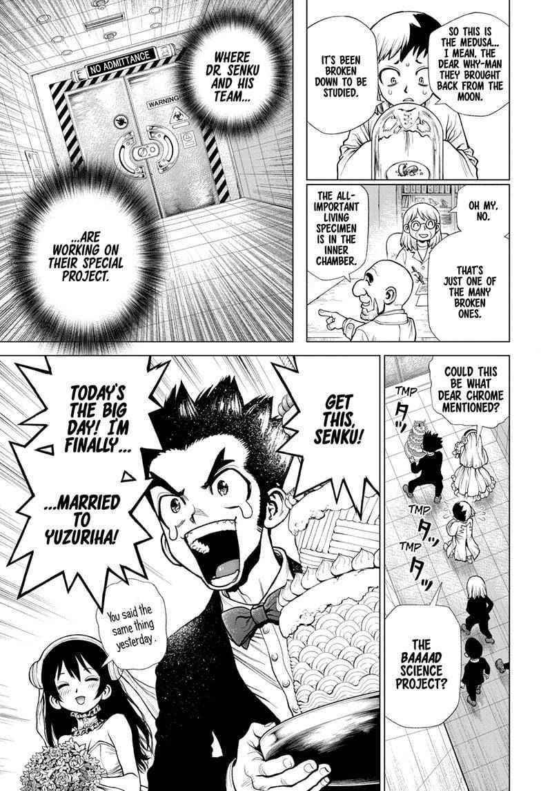 Dr. Stone Manga Chapter 232 page 13 - Final Chapter: Dr. STONE scene