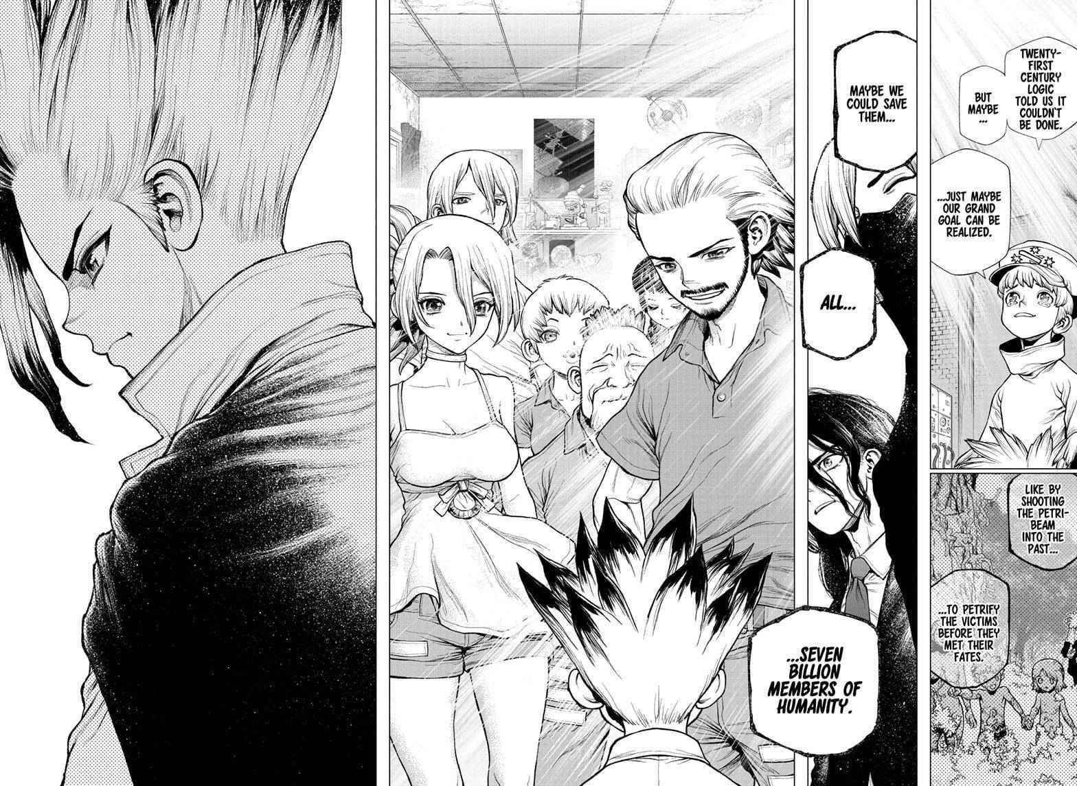 Dr. Stone Manga Chapter 232 page 17 - Final Chapter: Dr. STONE scene