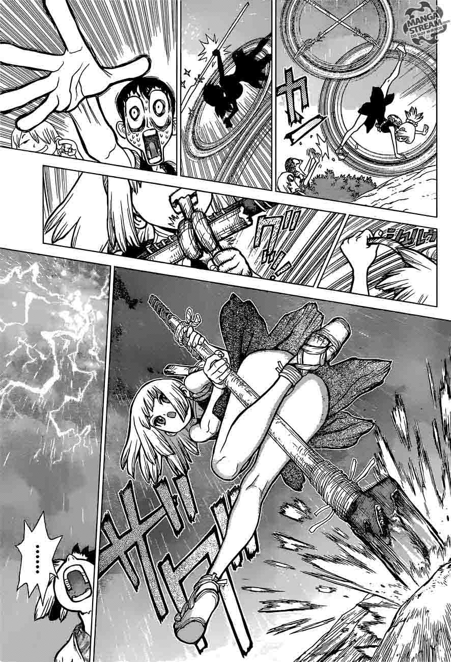 Dr. Stone Manga Chapter 24 page 17 - Lightning Speed!! scene