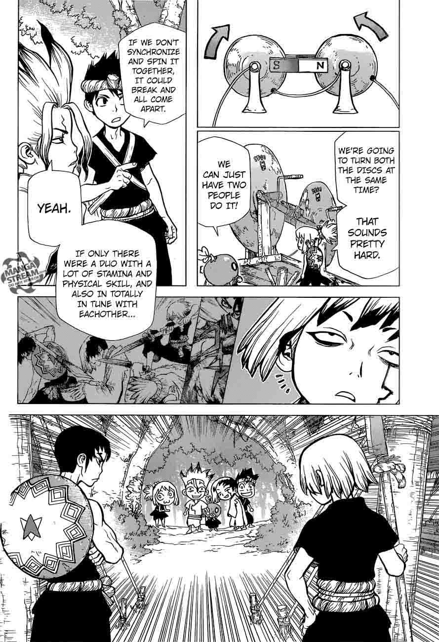 Dr. Stone Manga Chapter 25 page 10 - By These Hands, the Light of Science scene