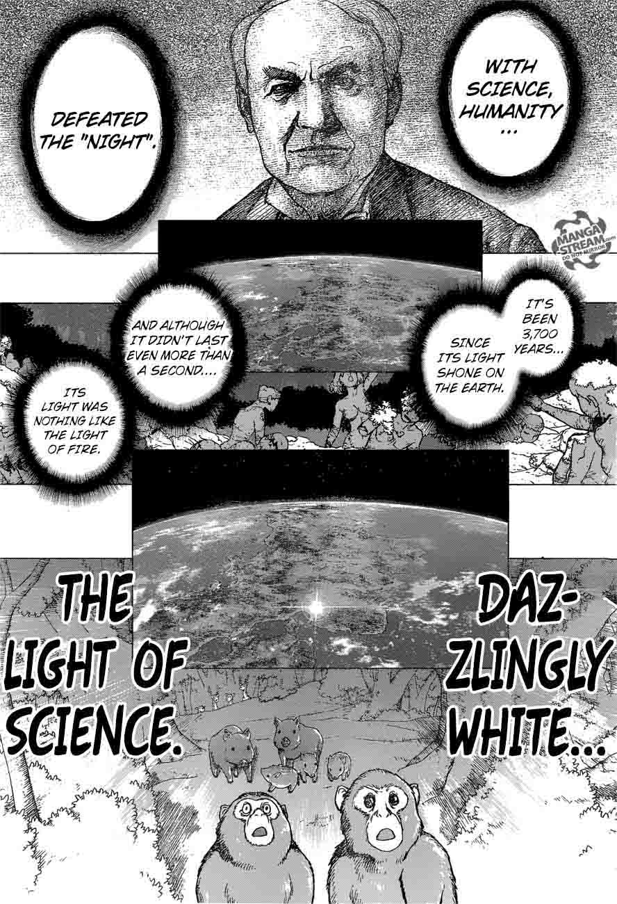 Dr. Stone Manga Chapter 25 page 15 - By These Hands, the Light of Science scene