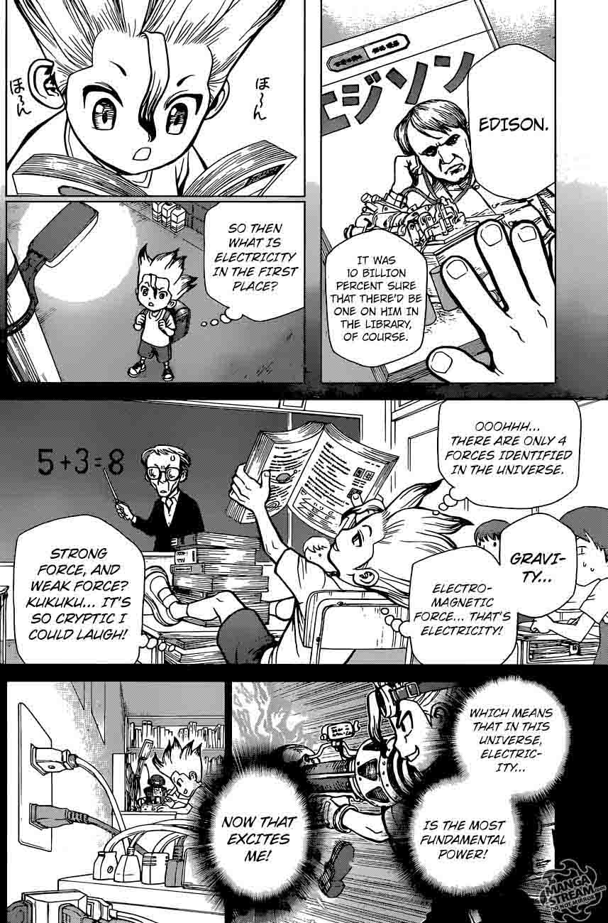 Dr. Stone Manga Chapter 25 page 19 - By These Hands, the Light of Science scene
