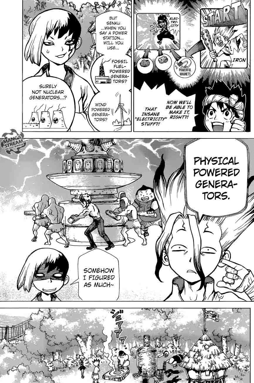 Dr. Stone Manga Chapter 25 page 7 - By These Hands, the Light of Science scene