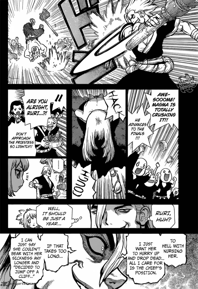 Dr. Stone Manga Chapter 27 page 7 - A Certain Scientist's Wish scene