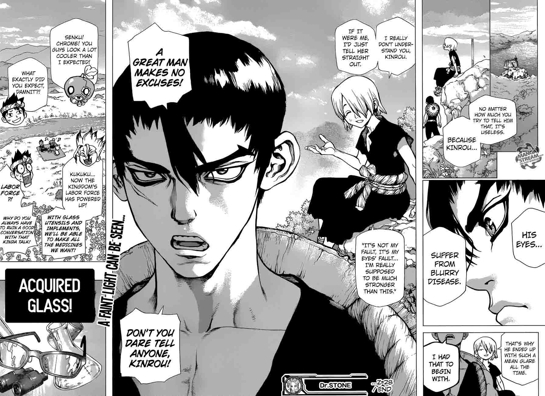 Dr. Stone Manga Chapter 28 page 17 - Clear World scene