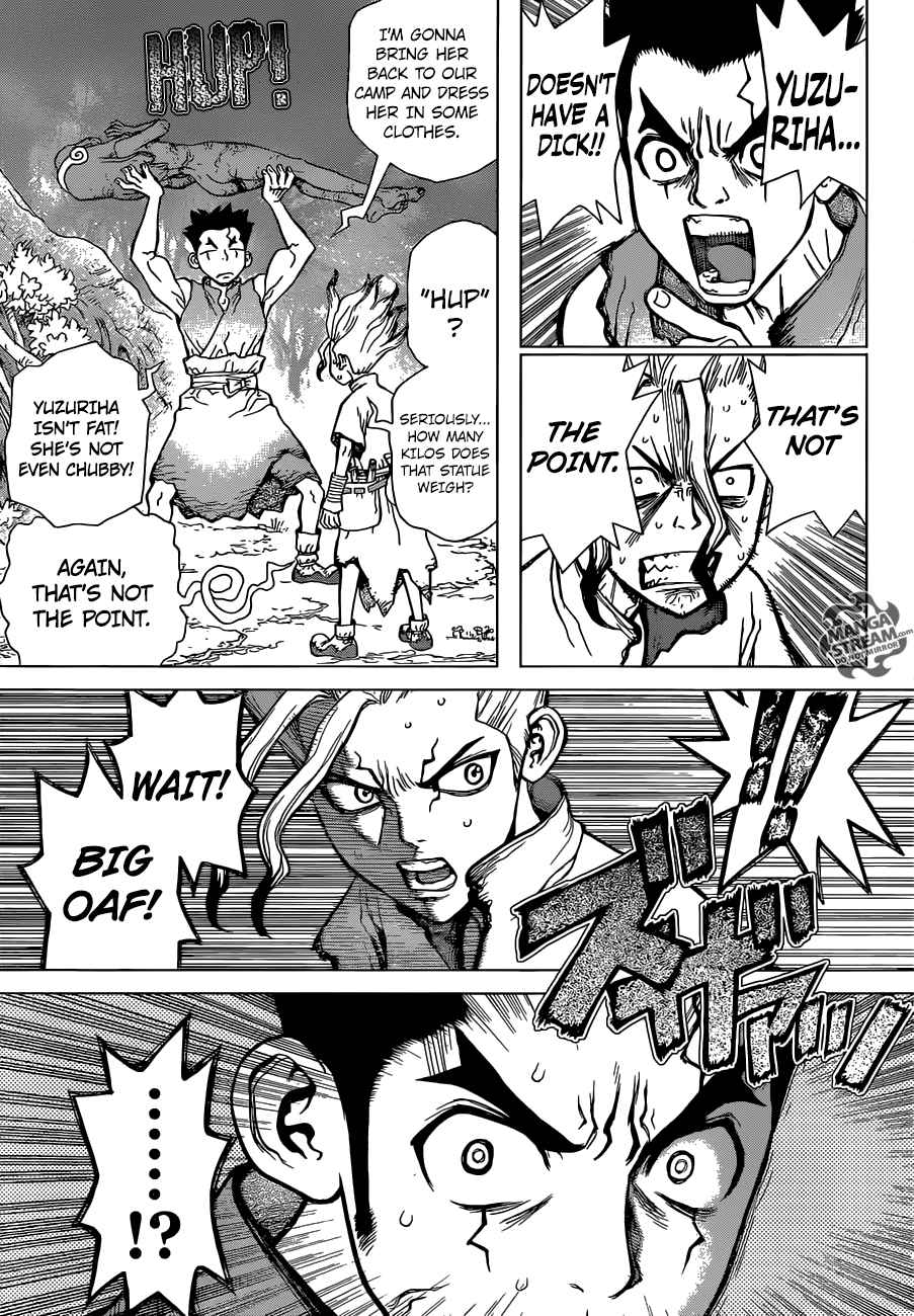 Dr. Stone Manga Chapter 3 page 5 - King of The Stone World scene