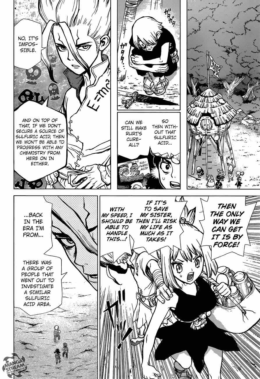 Dr. Stone Manga Chapter 30 page 15 - Death Green scene