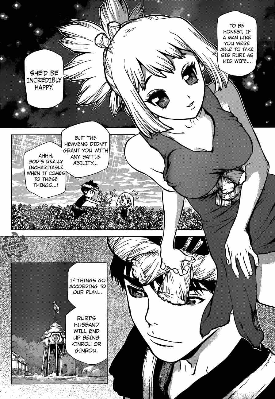 Dr. Stone Manga Chapter 31 page 15 - Friends Have Each Other's Backs scene