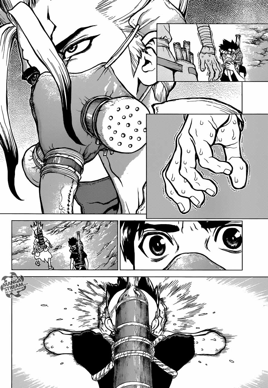 Dr. Stone Manga Chapter 32 page 5 - Brains & Heart scene