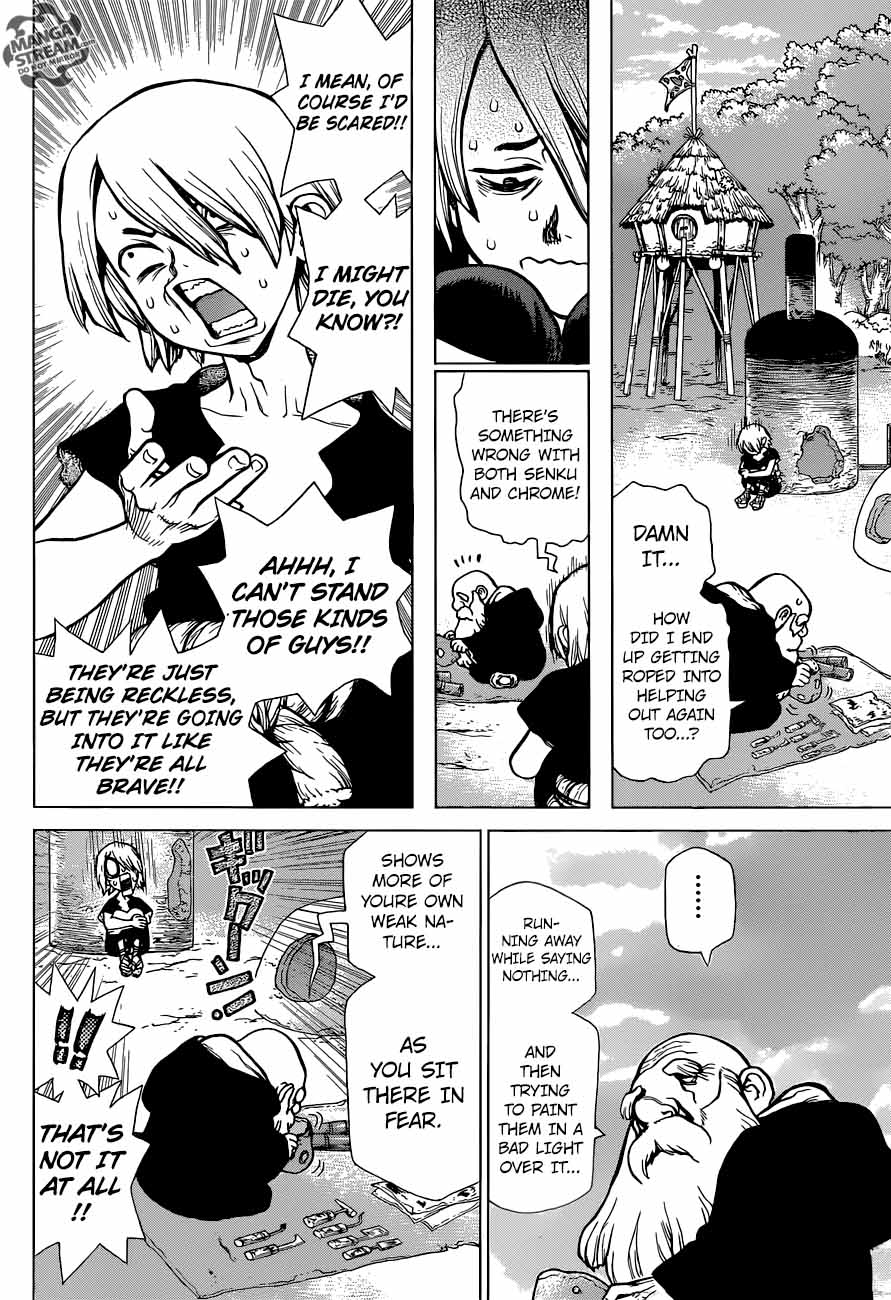 Dr. Stone Manga Chapter 32 page 7 - Brains & Heart scene