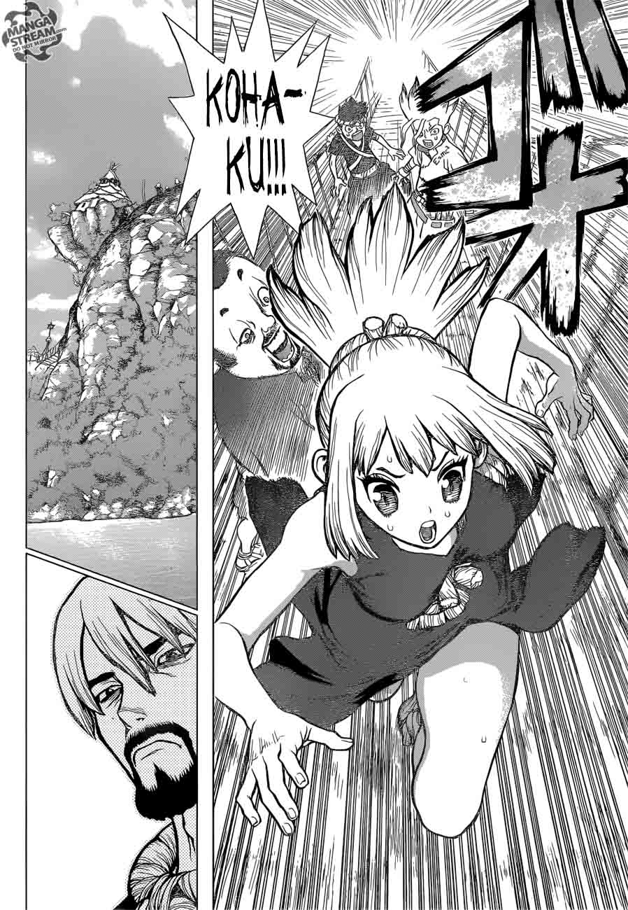 Dr. Stone Manga Chapter 34 page 16 - Sneaky Grand Bout Strategy scene
