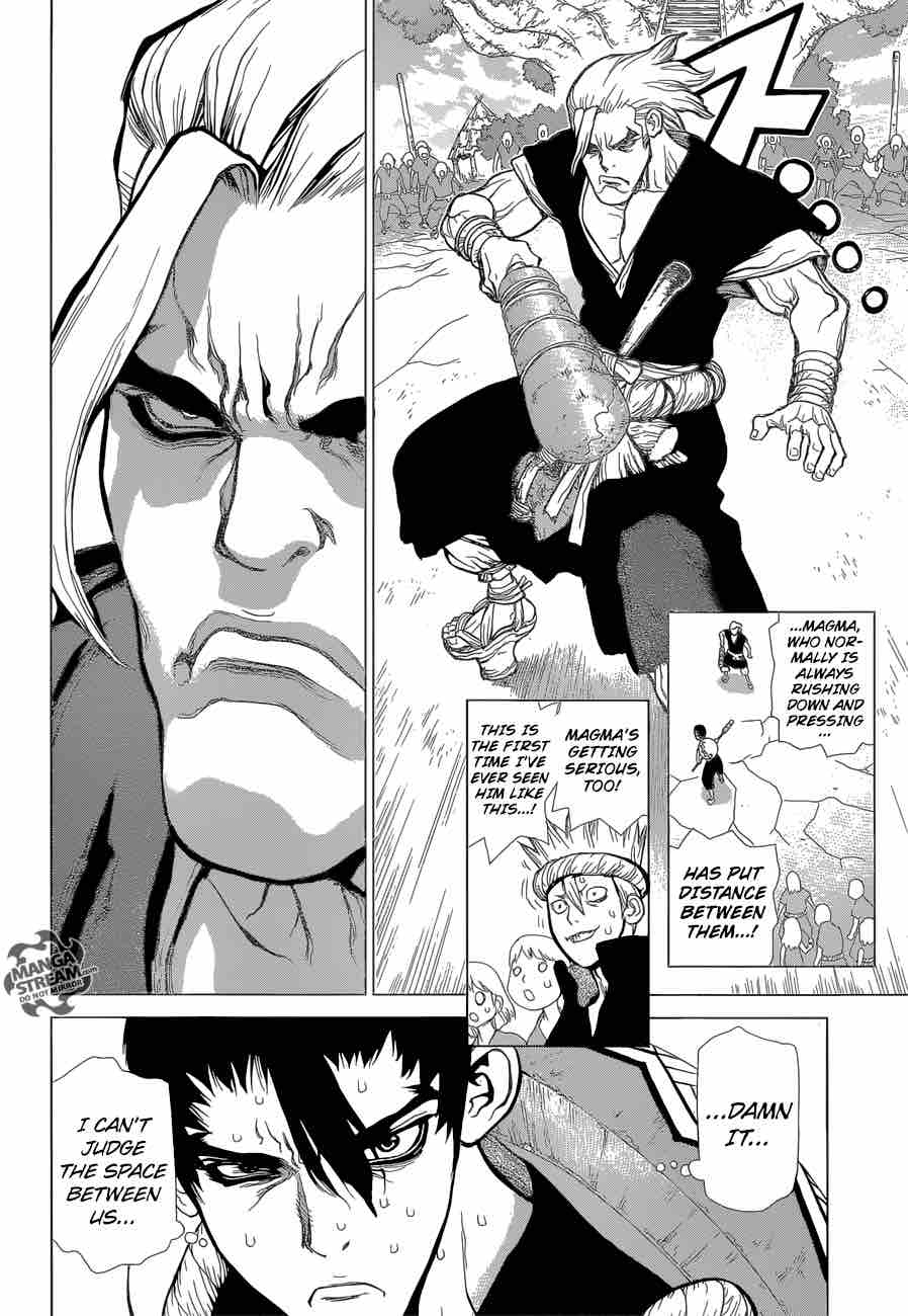 Dr. Stone Manga Chapter 35 page 5 - The Masked Warrior scene
