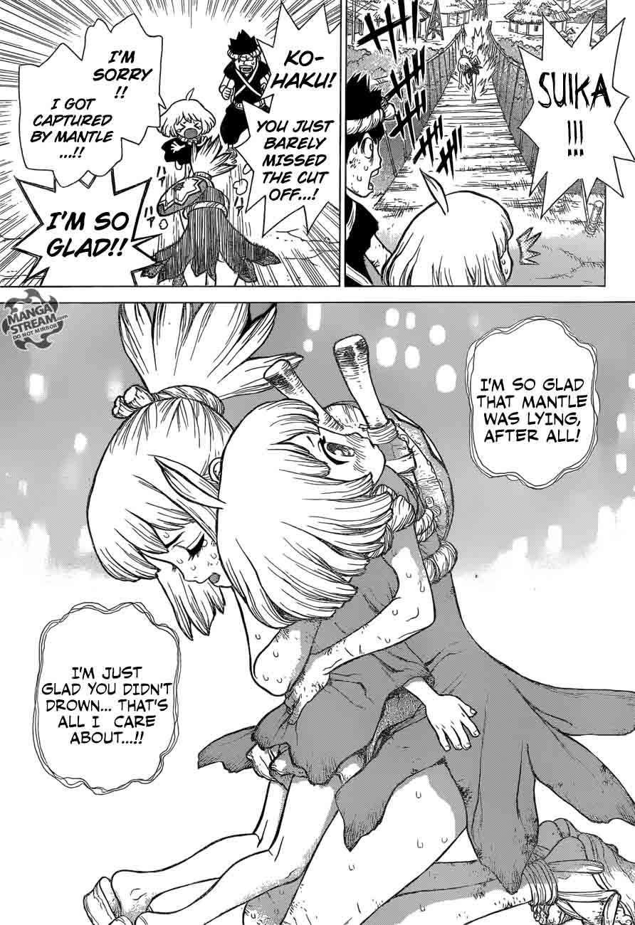 Dr. Stone Manga Chapter 36 page 13 - Kinro and Ginro scene