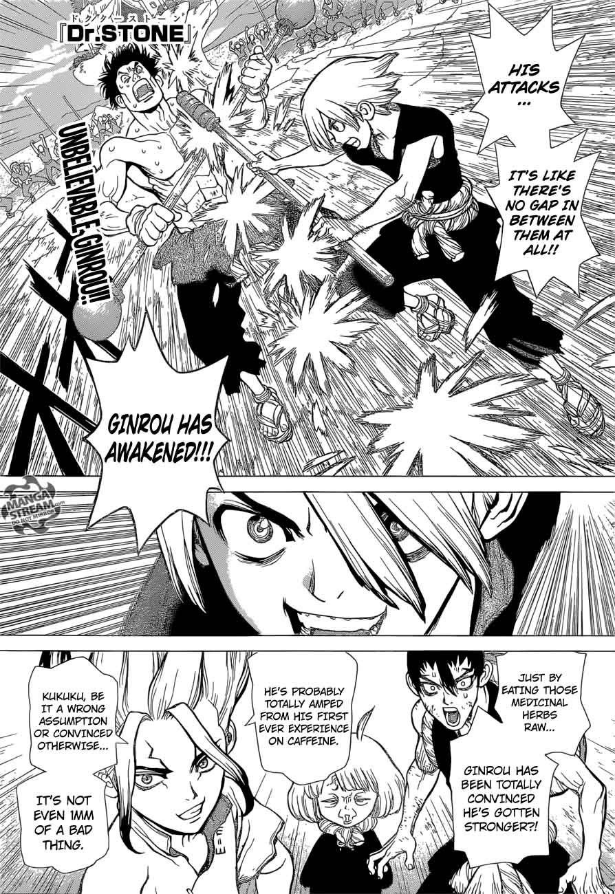 Dr. Stone Manga Chapter 37 page 1 - Science-User Chrome scene