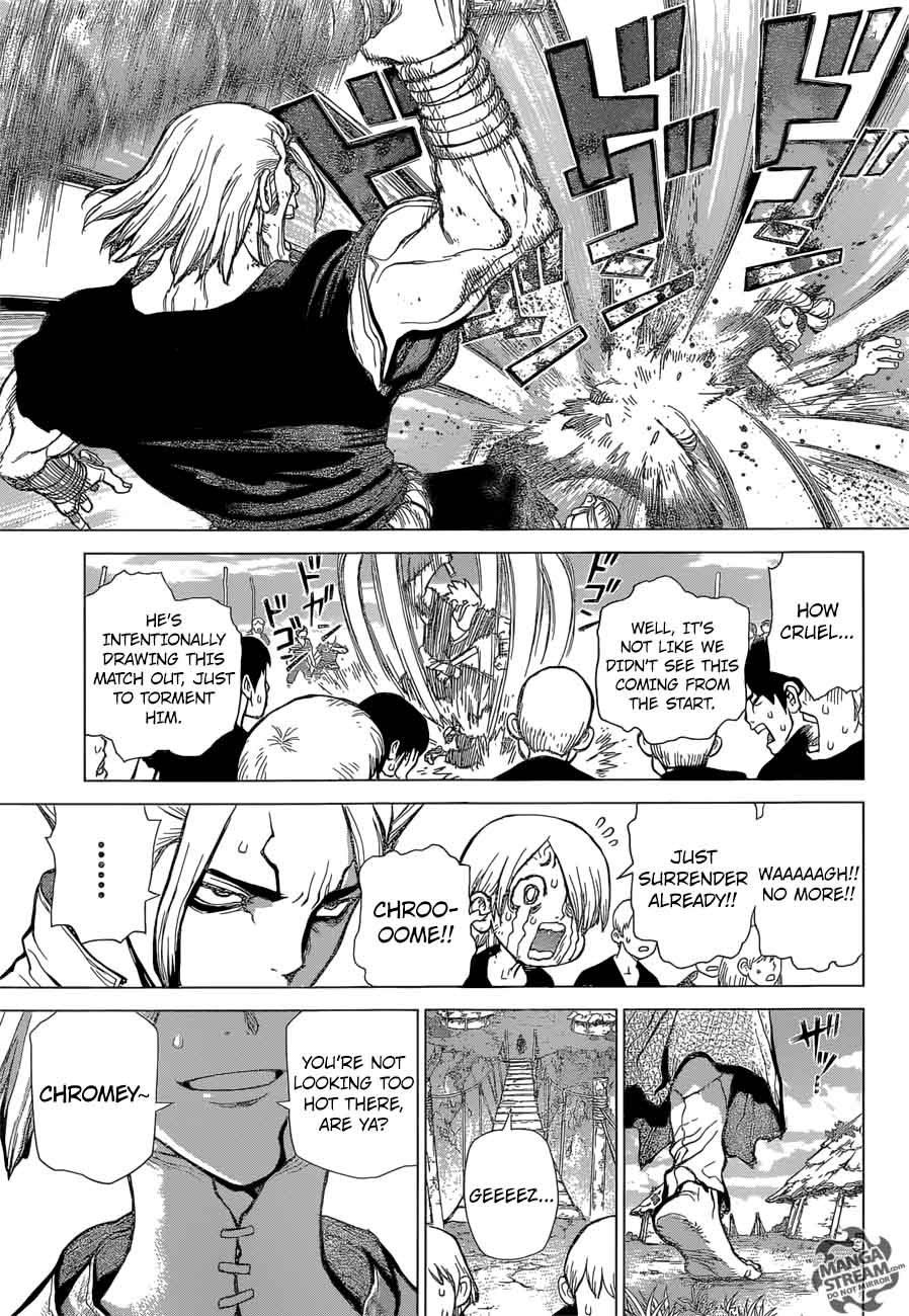 Dr. Stone Manga Chapter 37 page 12 - Science-User Chrome scene