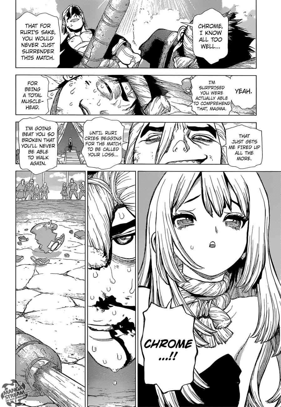 Dr. Stone Manga Chapter 37 page 13 - Science-User Chrome scene