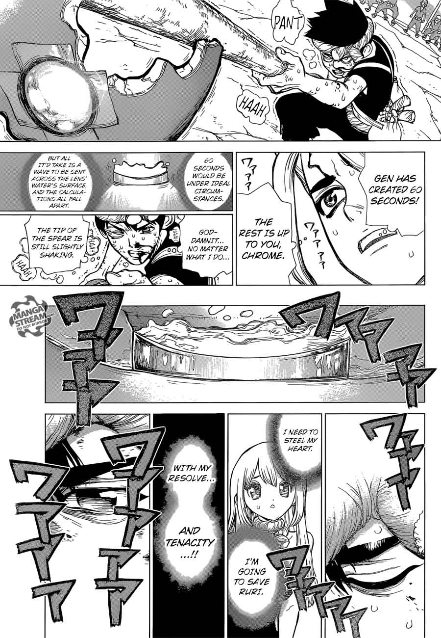Dr. Stone Manga Chapter 38 page 13 - Master of Flame scene