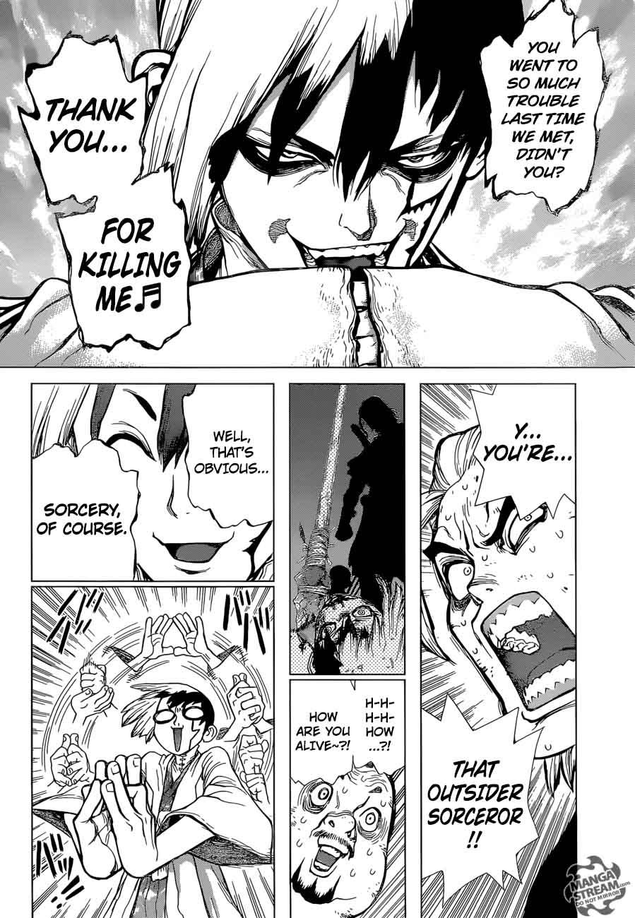 Dr. Stone Manga Chapter 38 page 8 - Master of Flame scene