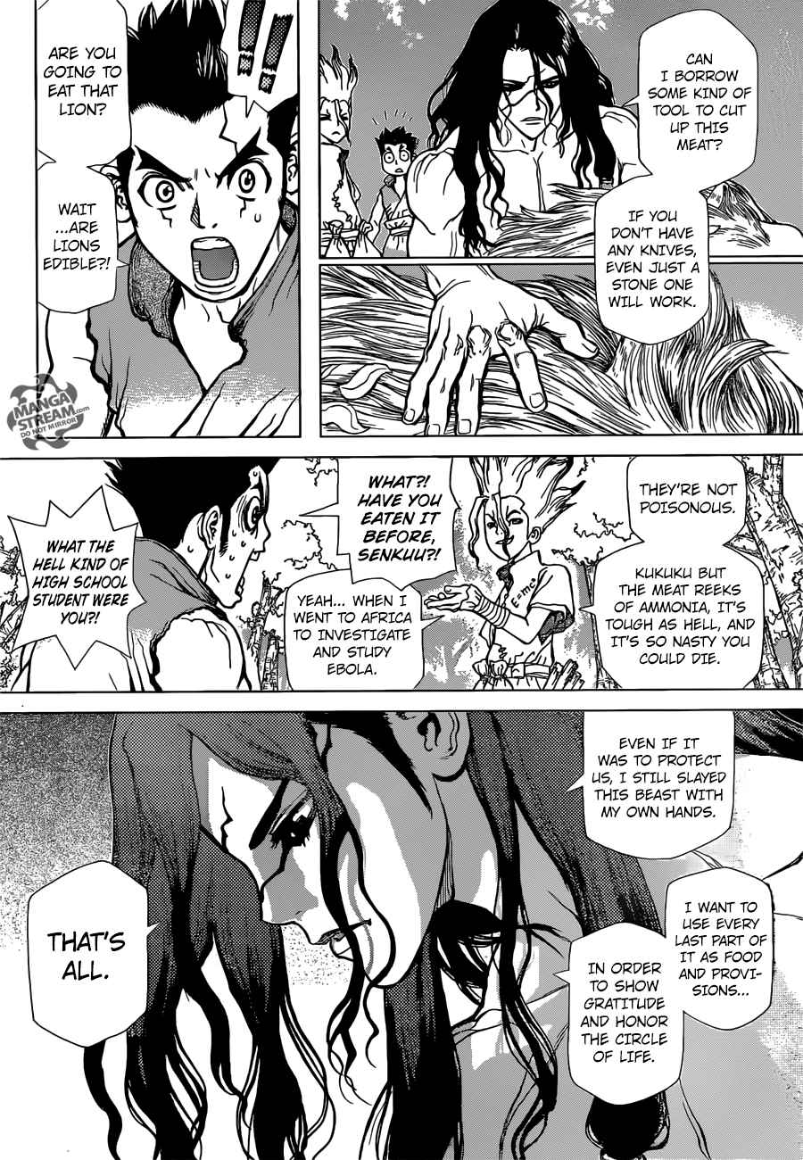 Dr. Stone Manga Chapter 4 page 2 - Pure White Seashells scene