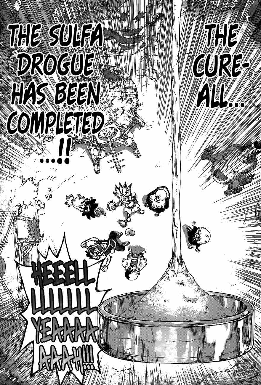 Dr. Stone Manga Chapter 40 page 17 - Two Million Years in the Making scene