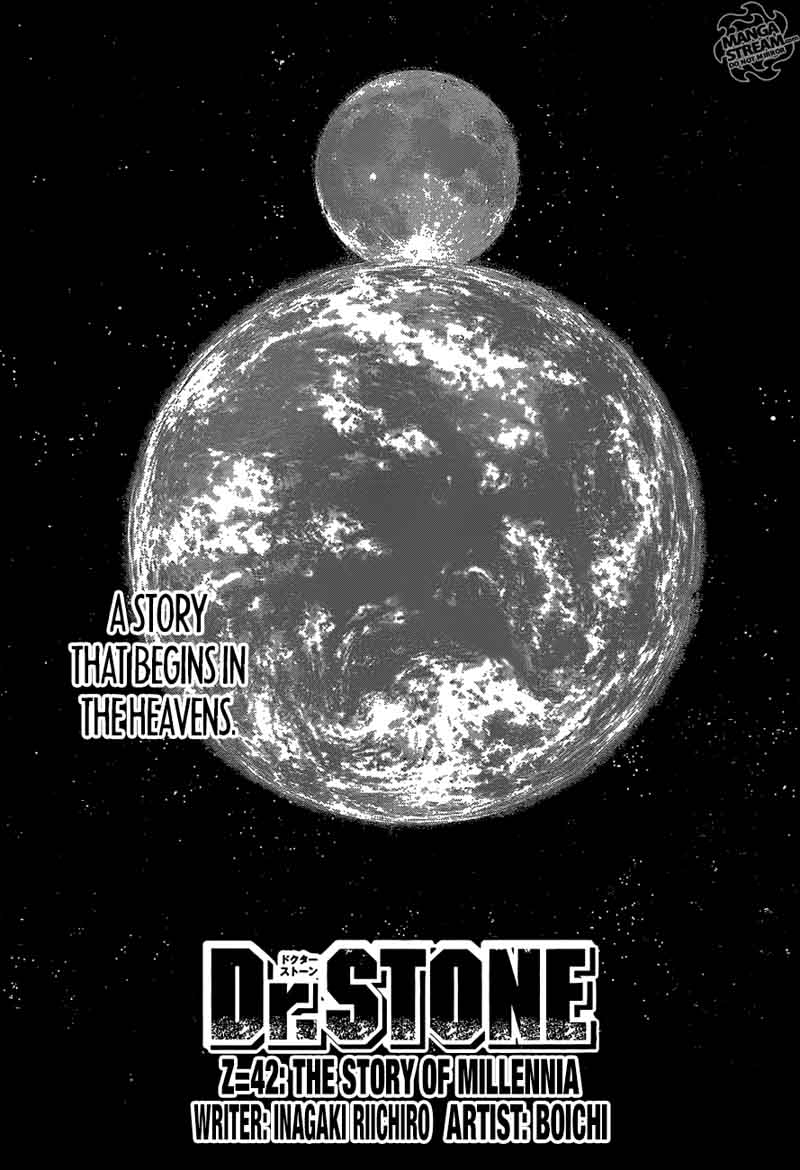 Dr. Stone Manga Chapter 42 page 5 - Tale for the Ages scene