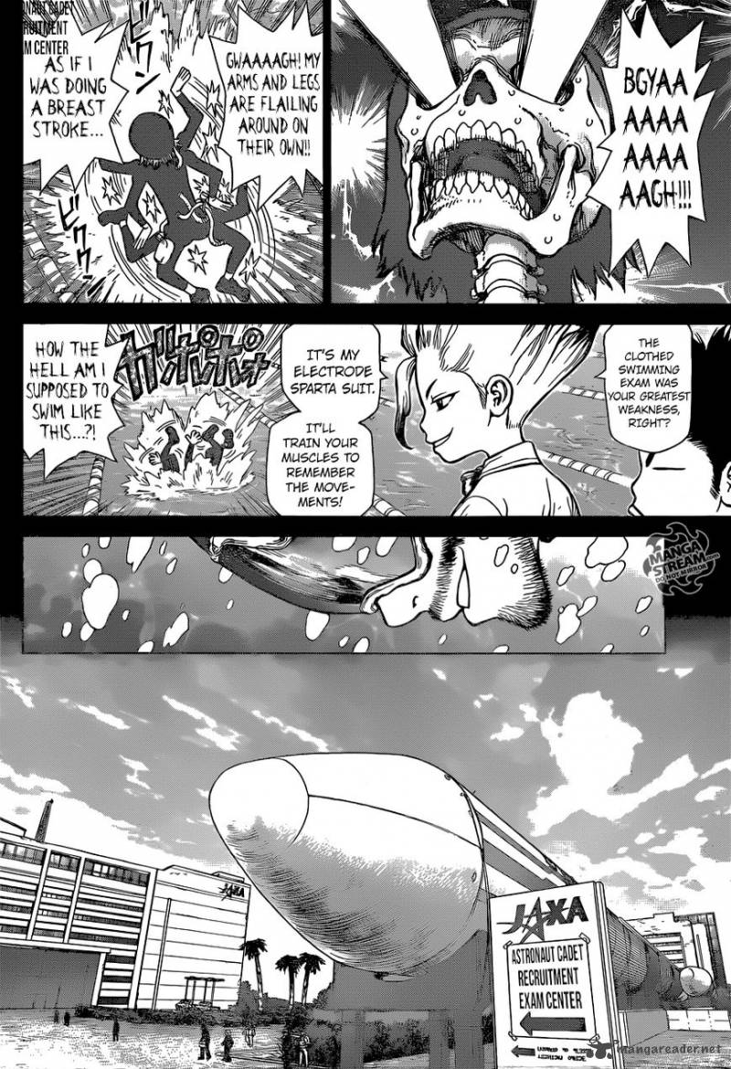 Dr. Stone Manga Chapter 43 page 12 - Humanity's Final Six scene