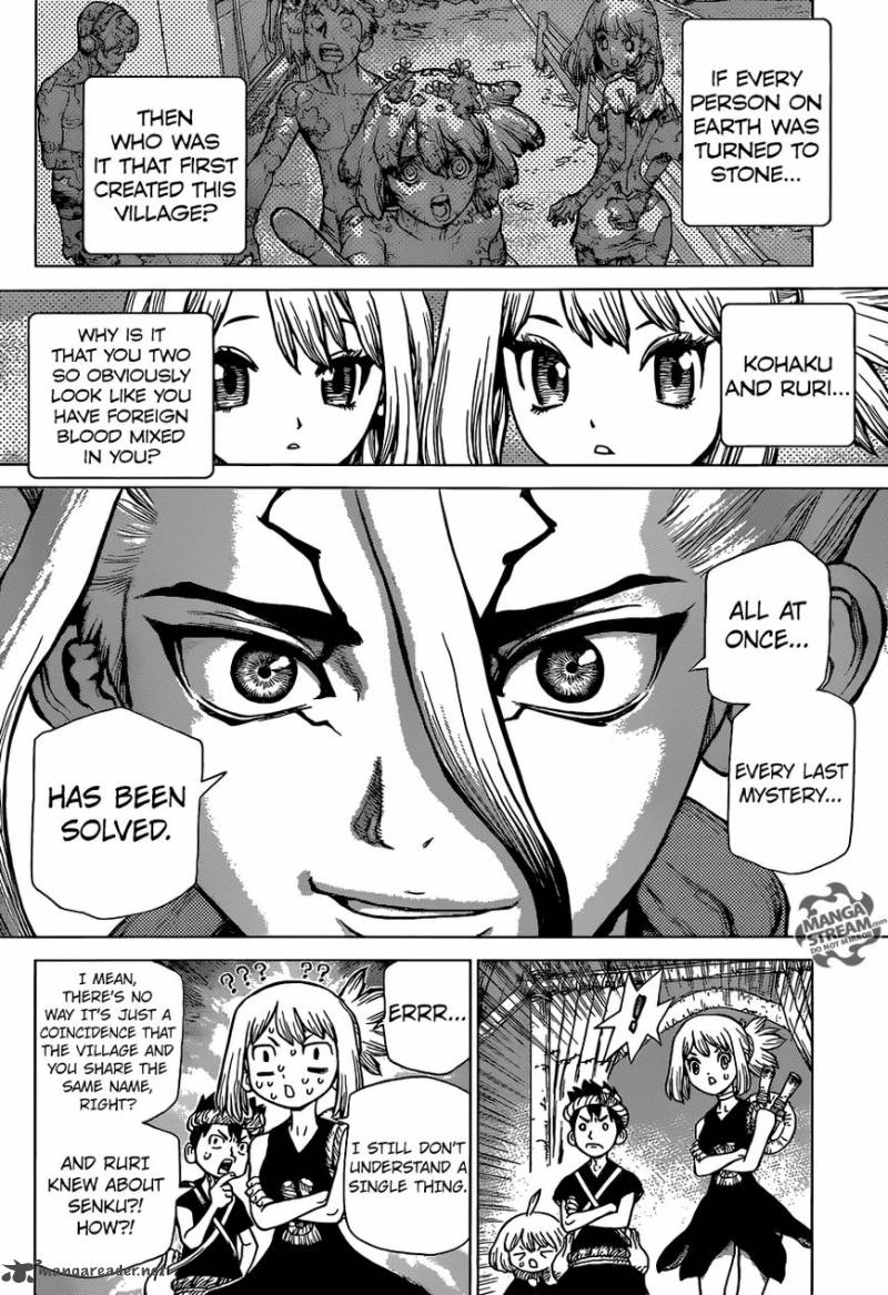 Dr. Stone Manga Chapter 43 page 2 - Humanity's Final Six scene
