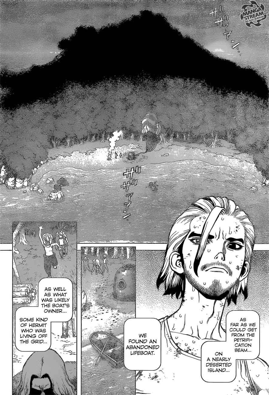 Dr. Stone Manga Chapter 44 page 12 - One Hundred Nights, One Thousand Skies scene