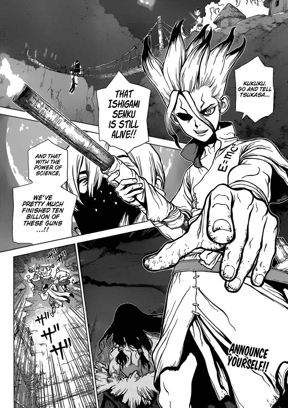 Dr. Stone Manga Chapter 47 page 2 - Science Vs. Power scene
