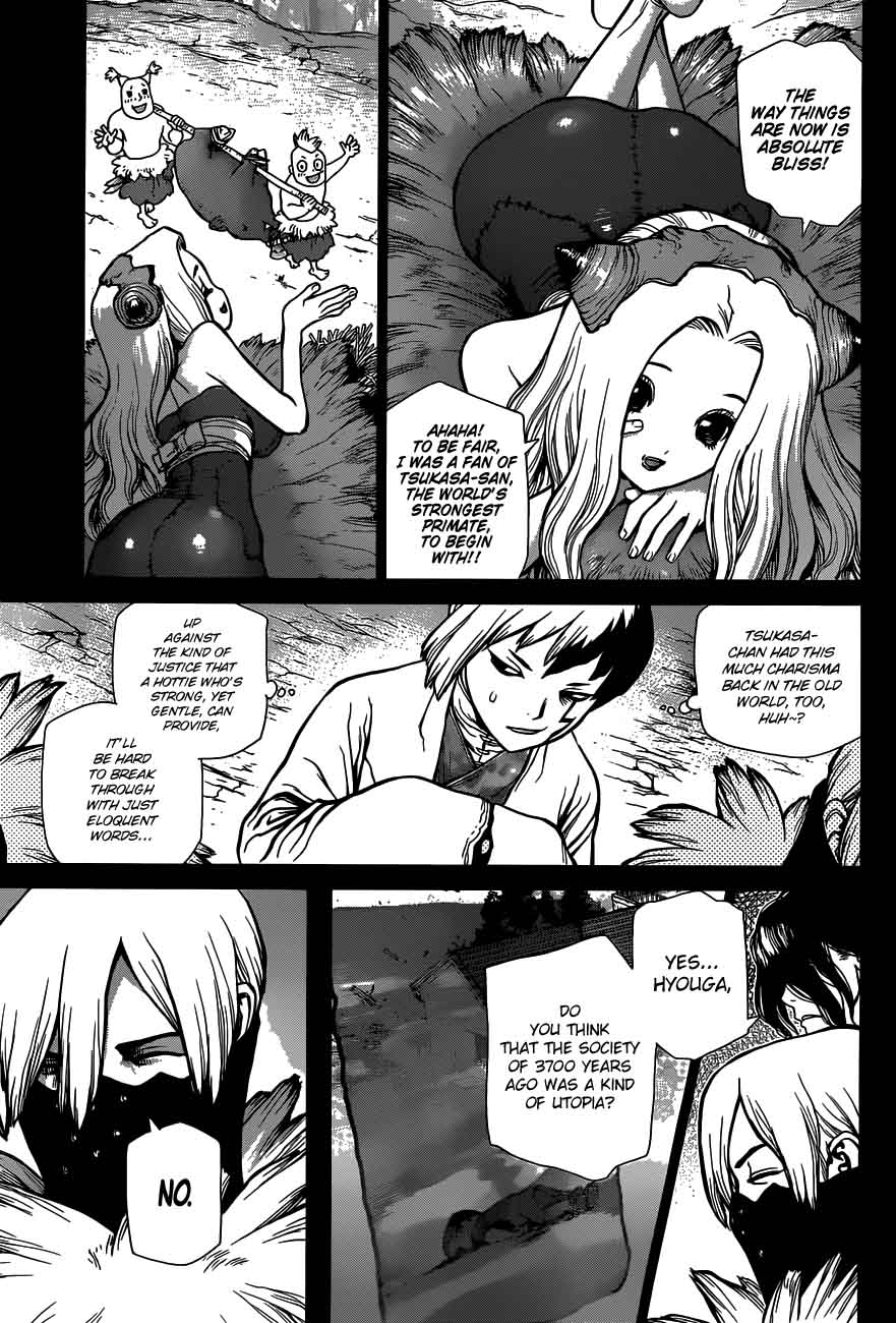 Dr. Stone Manga Chapter 50 page 5 - Humanity's Greatest Weapon scene