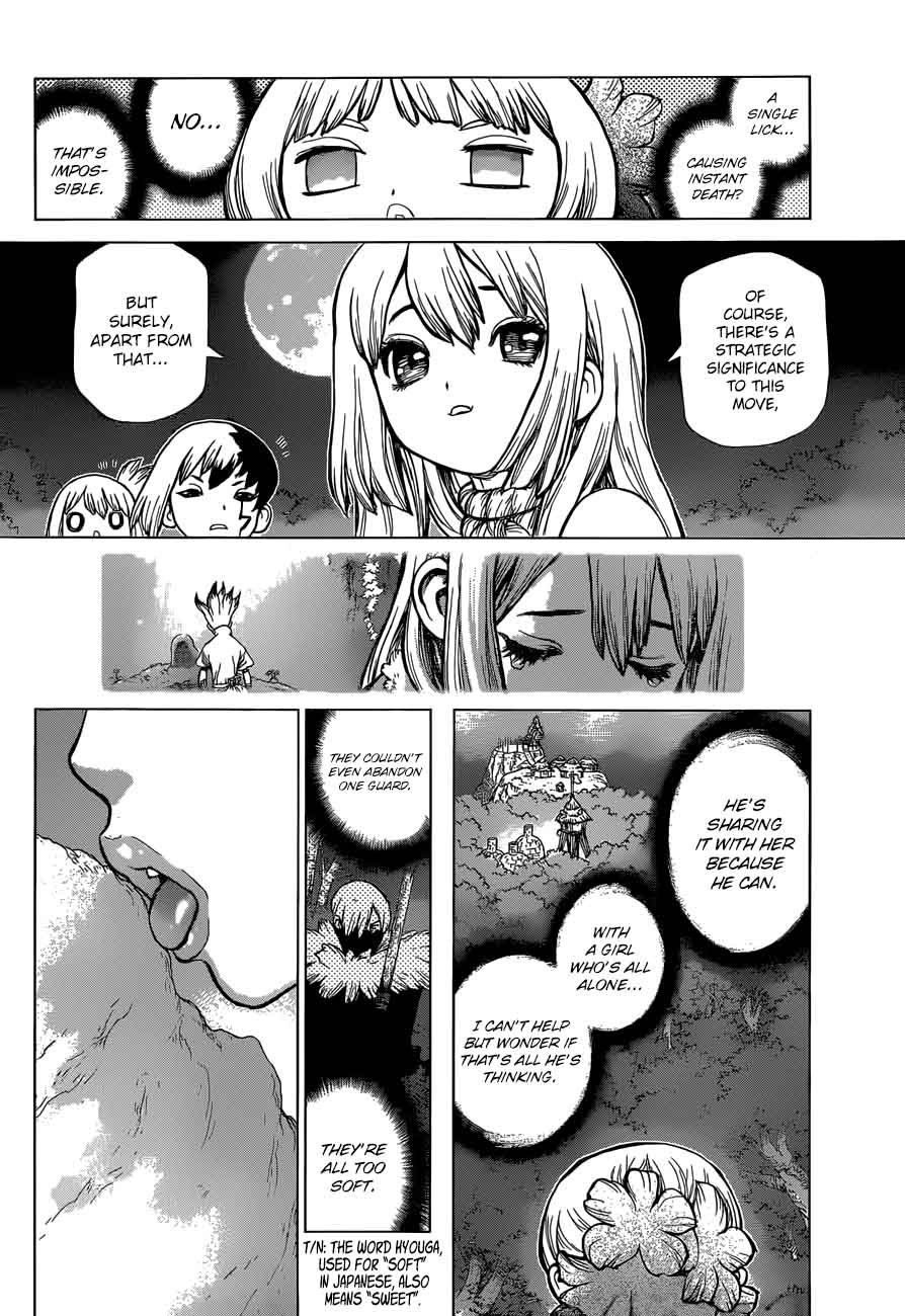 Dr. Stone Manga Chapter 51 page 17 - Sweets for the Stone World scene