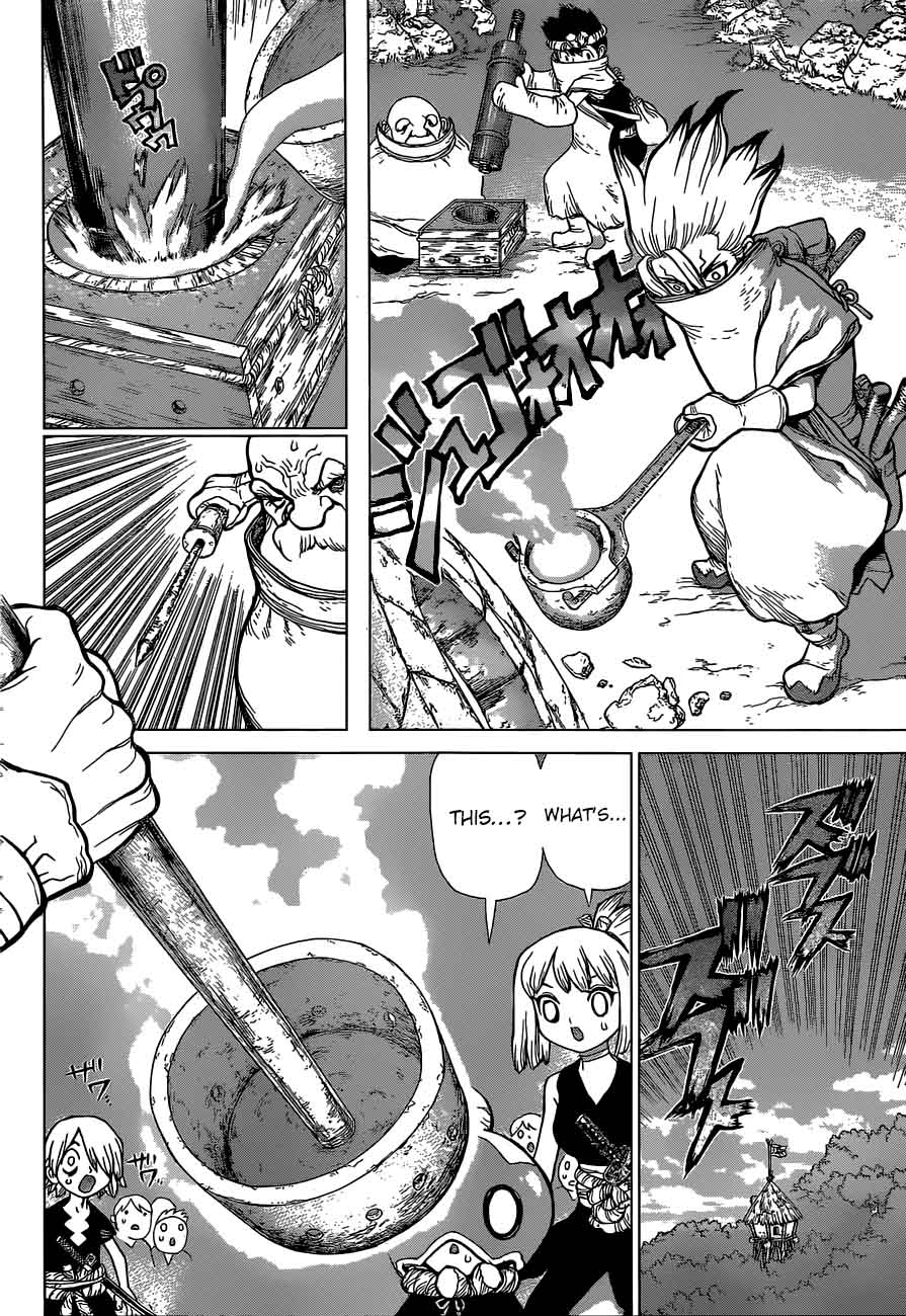 Dr. Stone Manga Chapter 51 page 6 - Sweets for the Stone World scene