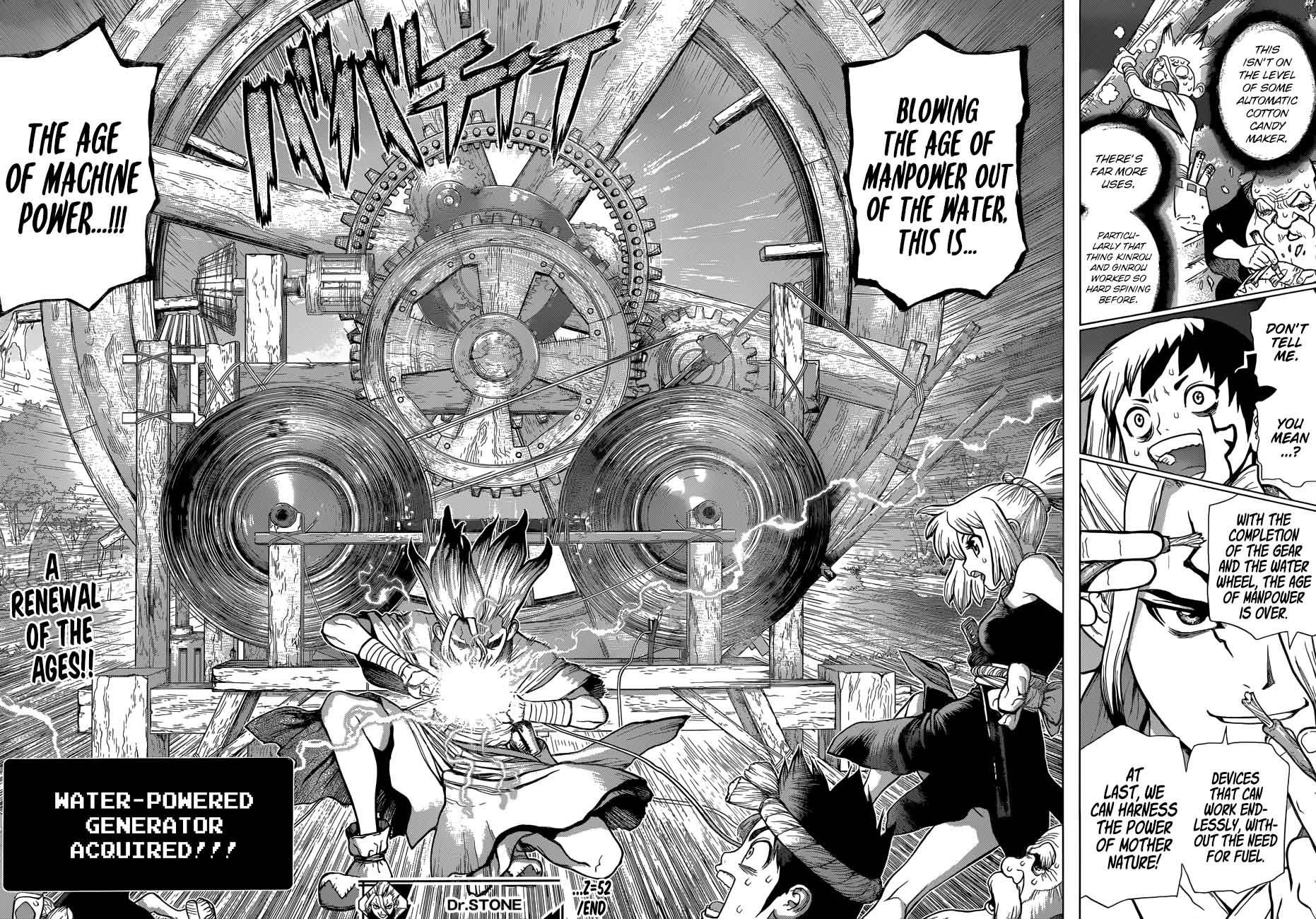 Dr. Stone Manga Chapter 52 page 18 - Age of Energy scene