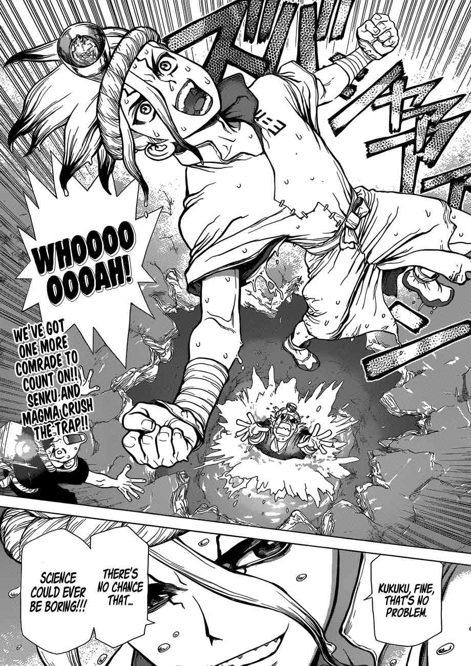 Dr. Stone Manga Chapter 55 page 18 - Treasure Dungeon scene