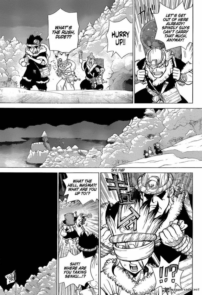 Dr. Stone Manga Chapter 56 page 11 - The Treasure scene