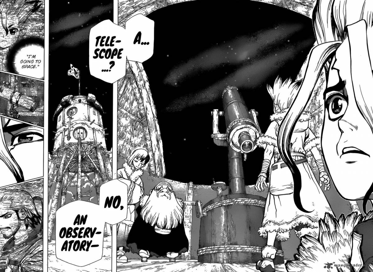 Dr. Stone Manga Chapter 56 page 14 - The Treasure scene