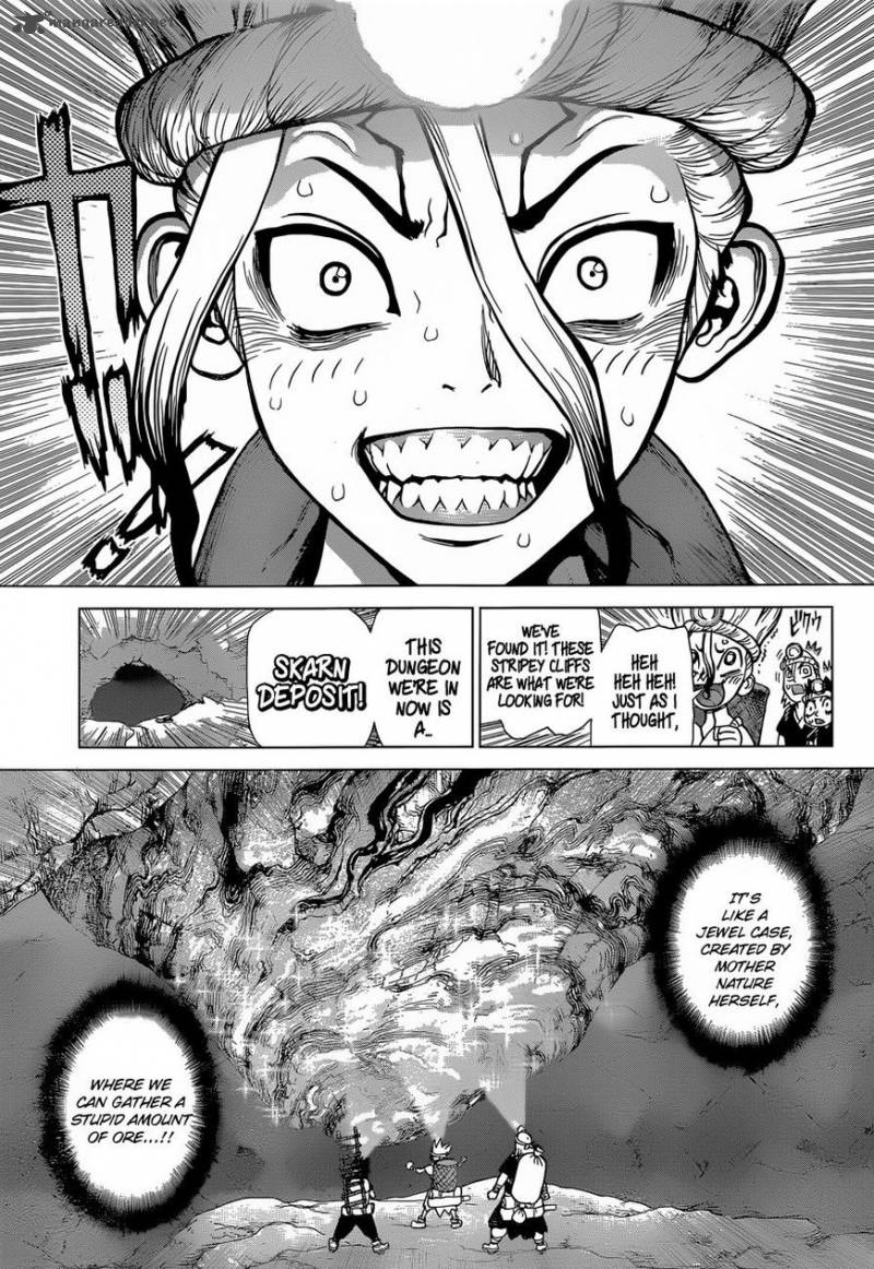 Dr. Stone Manga Chapter 56 page 3 - The Treasure scene