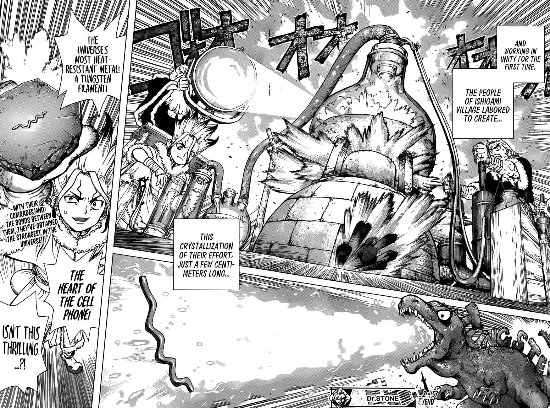 Dr. Stone Manga Chapter 57 page 20 - Heat Heart scene