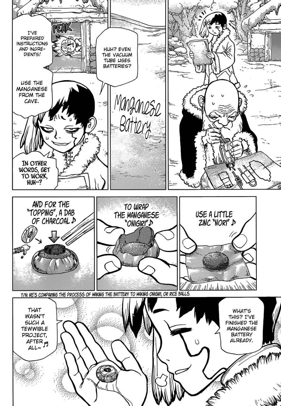 Dr. Stone Manga Chapter 58 page 16 - Wave of Science scene