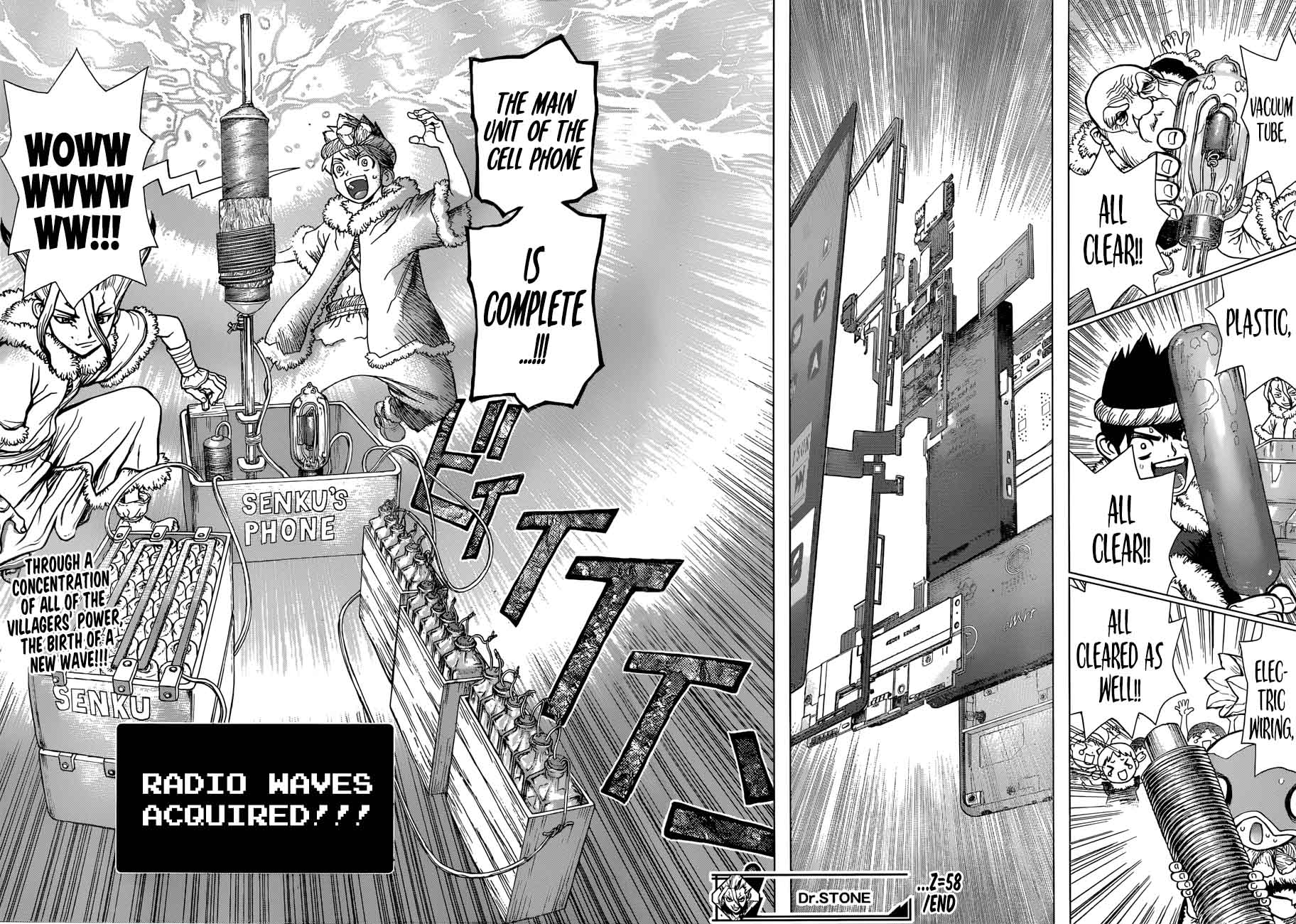 Dr. Stone Manga Chapter 58 page 18 - Wave of Science scene