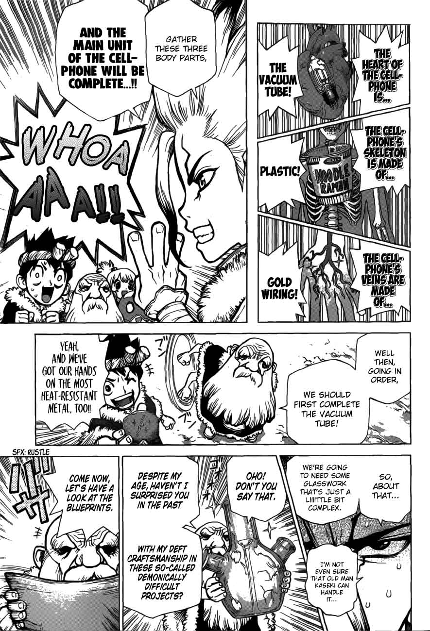 Dr. Stone Manga Chapter 58 page 3 - Wave of Science scene
