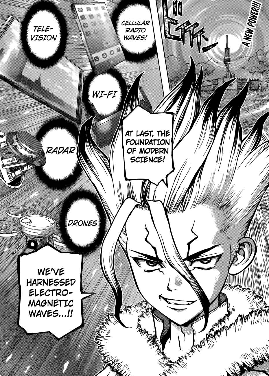 Dr. Stone Manga Chapter 59 page 2 - Voices from Here to Eternity scene