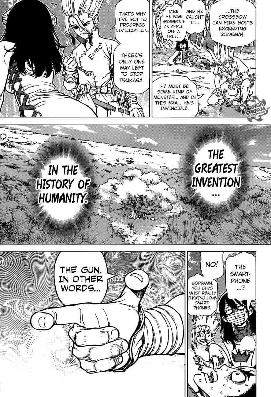 Dr. Stone Manga Chapter 6 page 15 - Taiju Vs. Tsukasa scene
